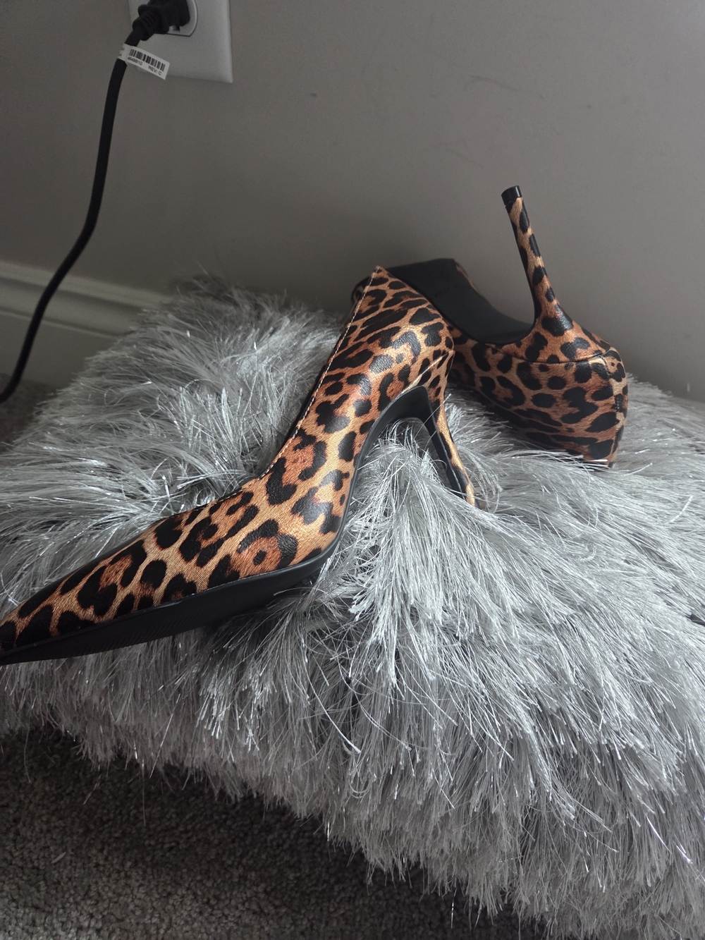Katy Perry Collections Leopard Print Pointed Toe Pumps - Brown/Black - Picture 6 of 14